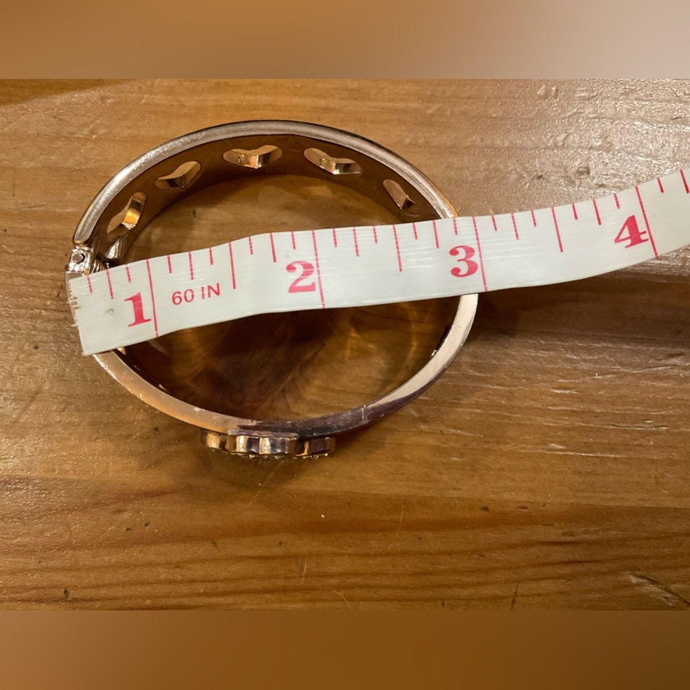 4 Rose Gold Bangle Stackable Hammered Bracelet Pl… - image 8